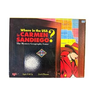 Vintage Carmen Sandiego USA Board Game 1992 Mystery